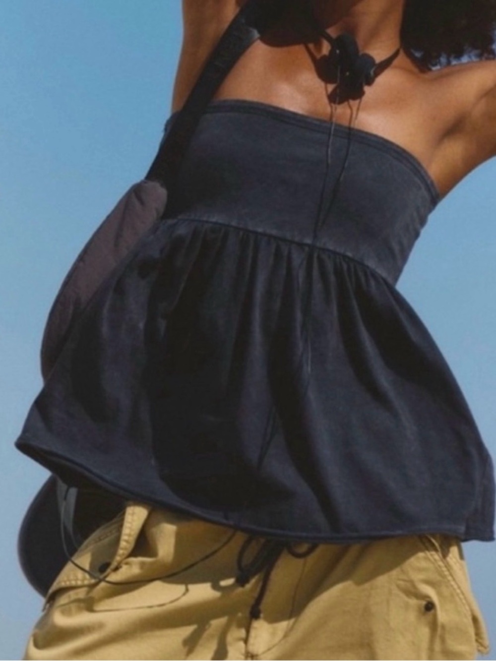Free People hotshot babydoll tube top